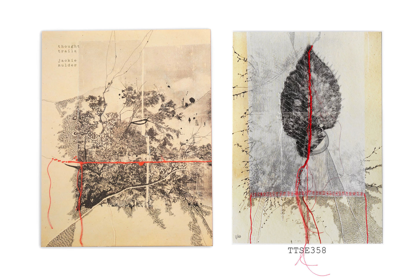 Thought Trails Artist Book Special Edition with fine art print